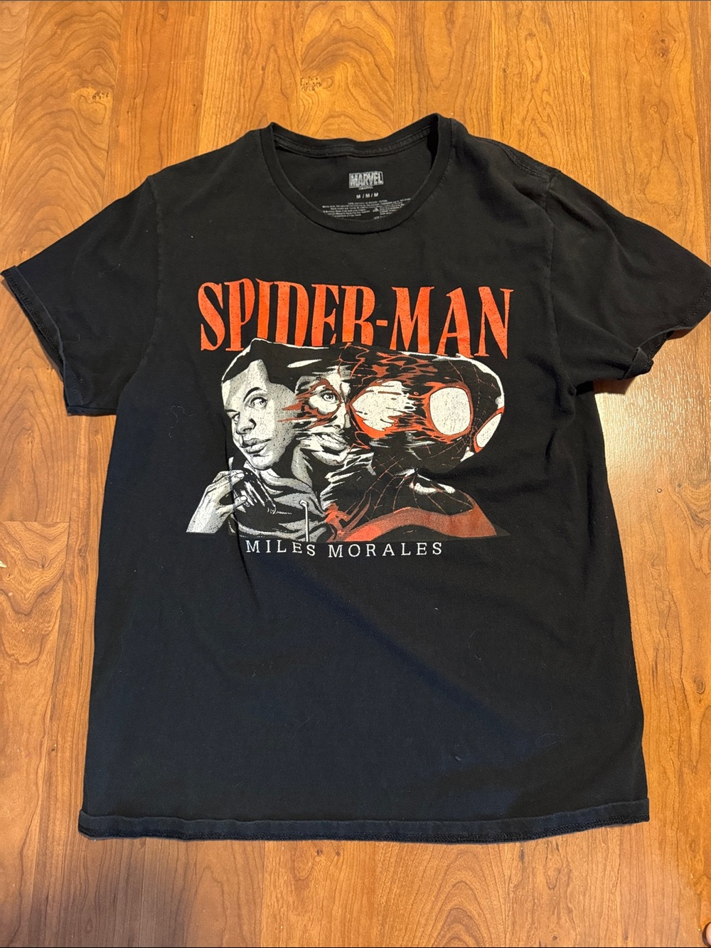 Marvel Spider-Man Miles Morales Graphic Tee Size M